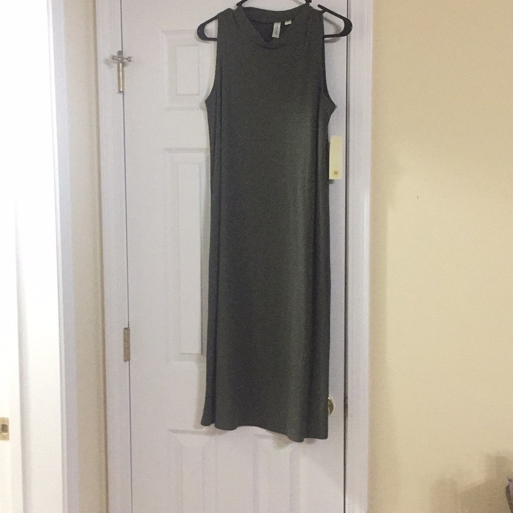 NWT Ribbed Olive Green Sweater Dress Size Medium